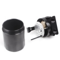 XUZHONG Universal Car Oil Catch Can Kit Reservoir Tank Breather Aluminum Dual Cylinder Polish Baffled Engine Air Oil